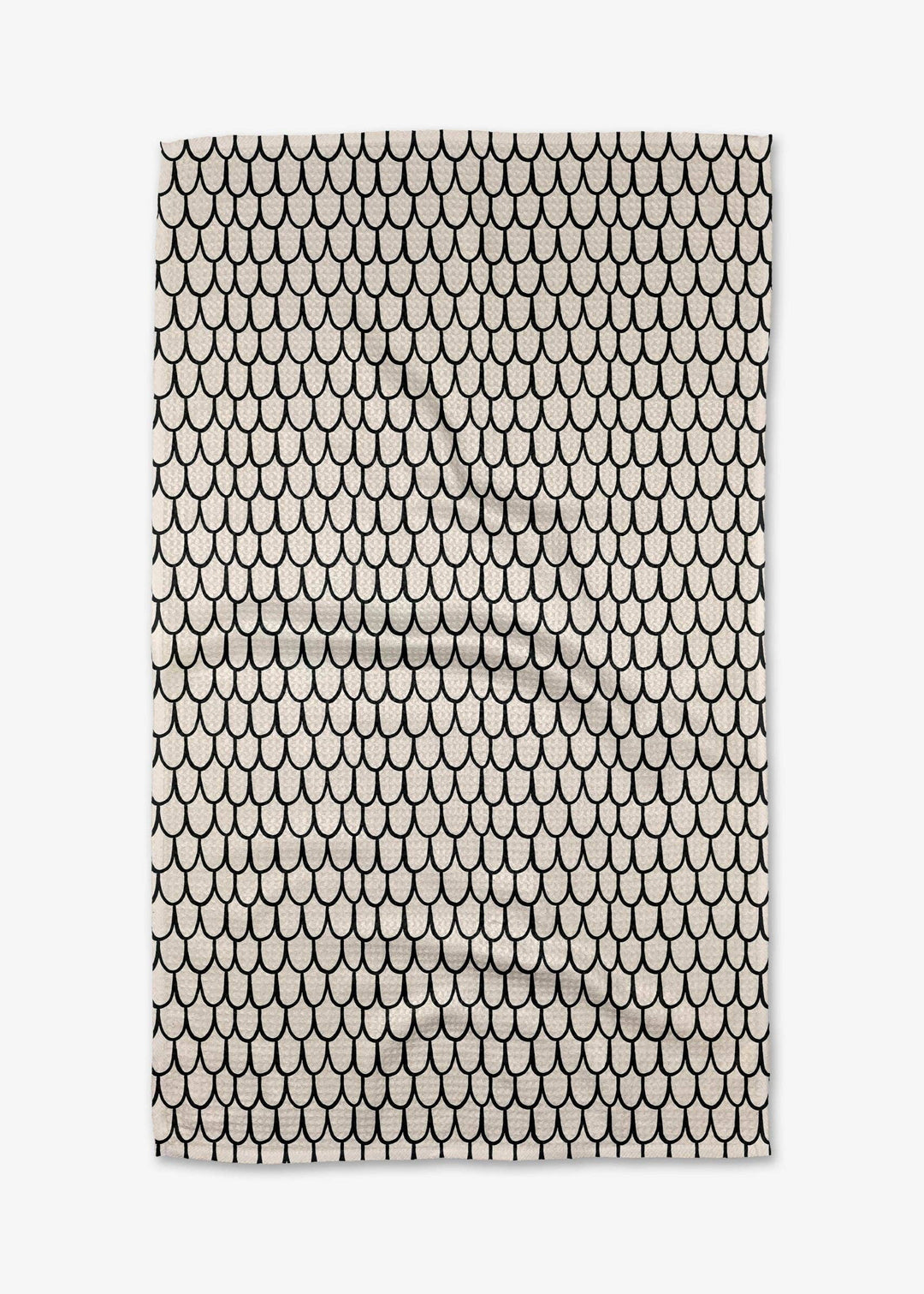 Fish Scale Scribble Tea Towel