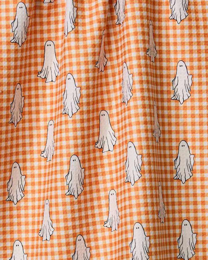 Gingham Ghosts Tea Towel