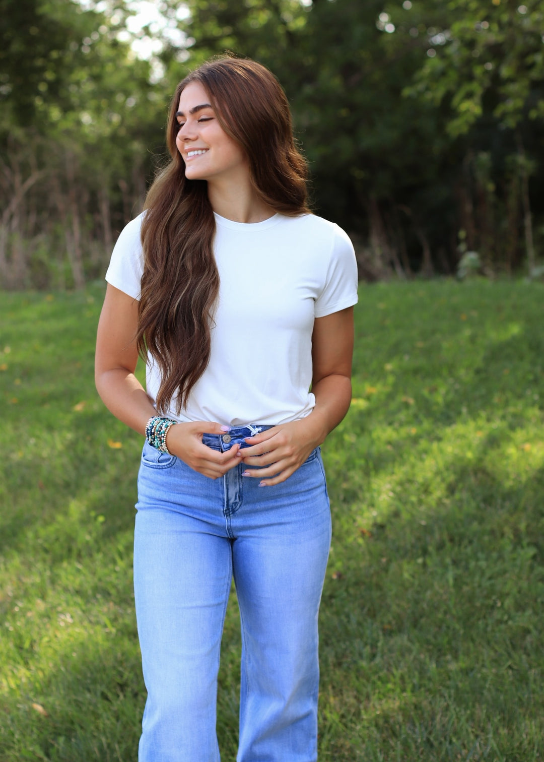 The Cloud Bamboo Tee in White