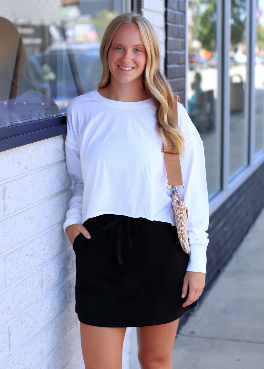 The Trailside Scuba Skort in Black