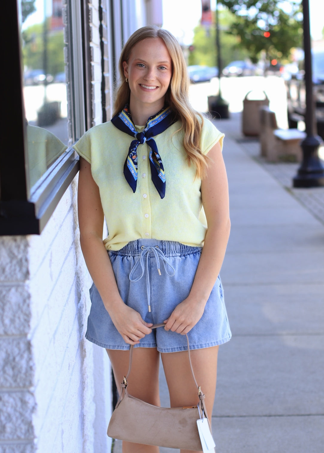 The Honeyfield Vest in Butter Yellow