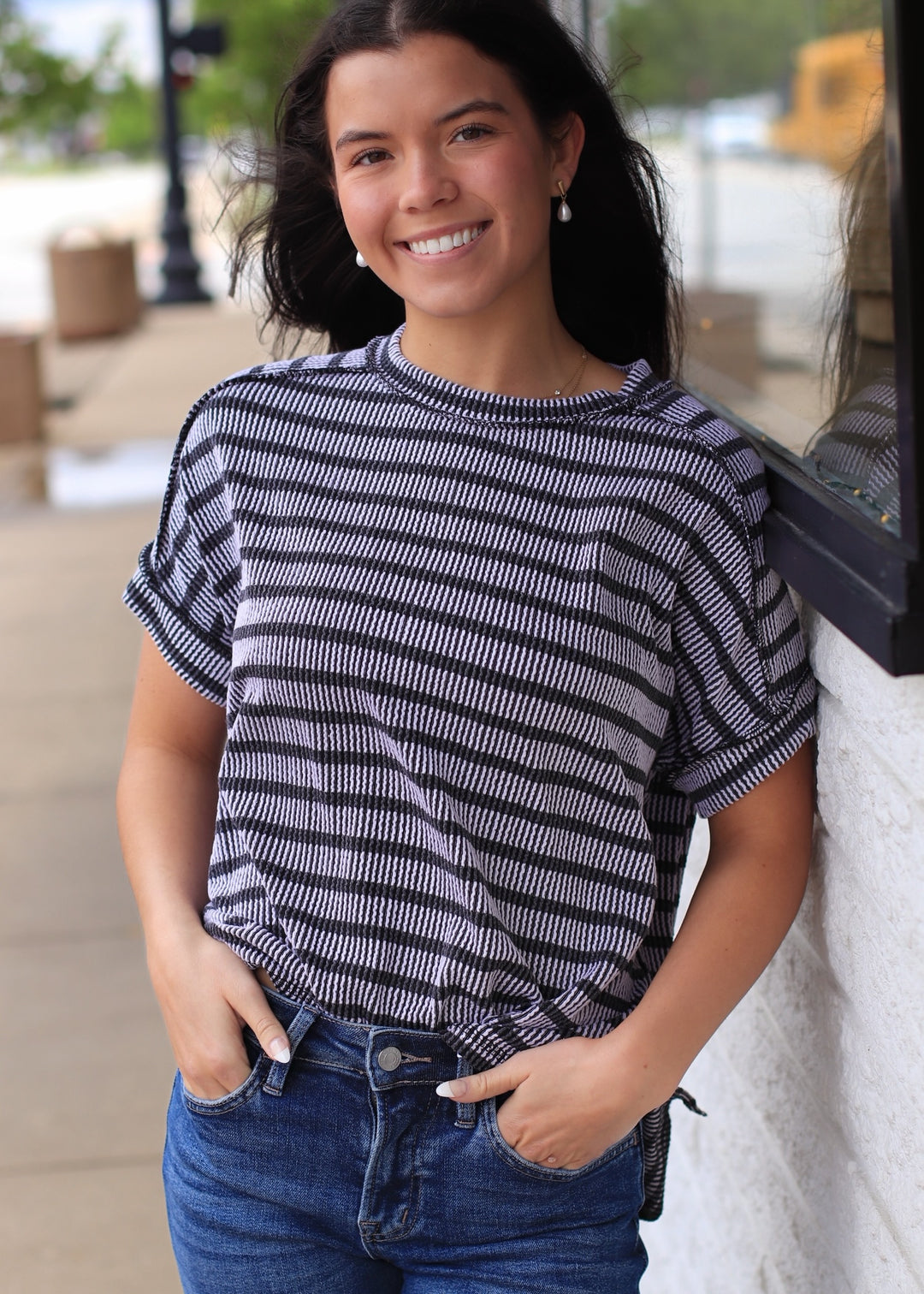 The Nightfall Stripe Top
