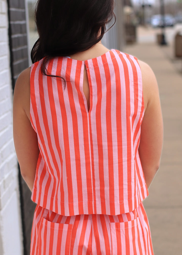 The Sunlit Stripe Tank
