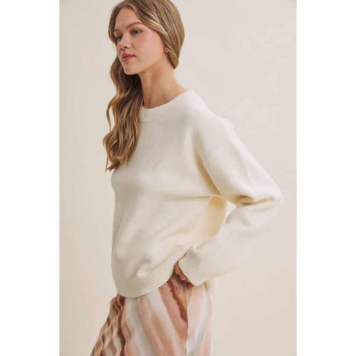Autumn Gingham Back Sweater