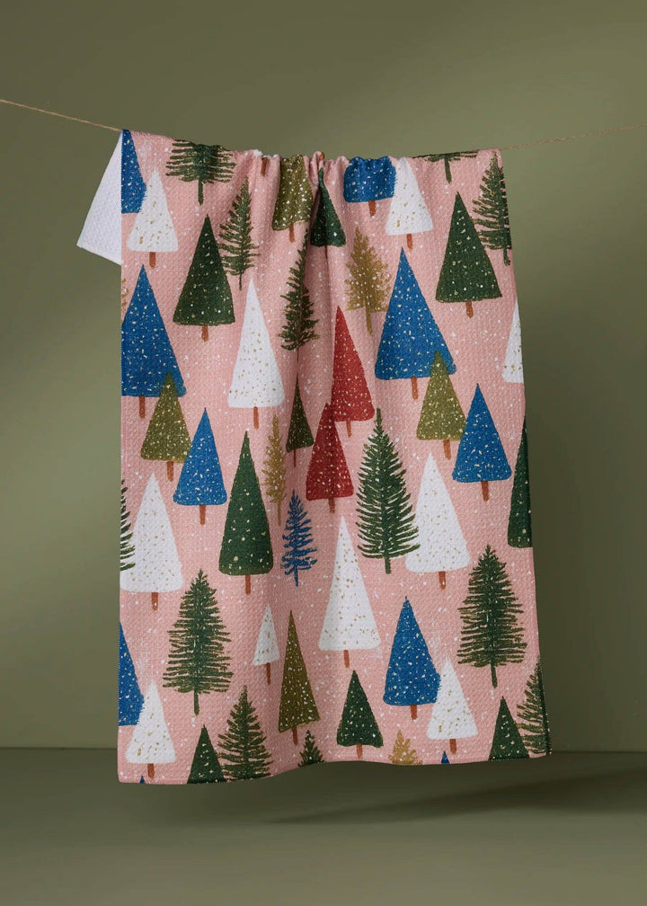 Snowdrift Pines Tea Towel