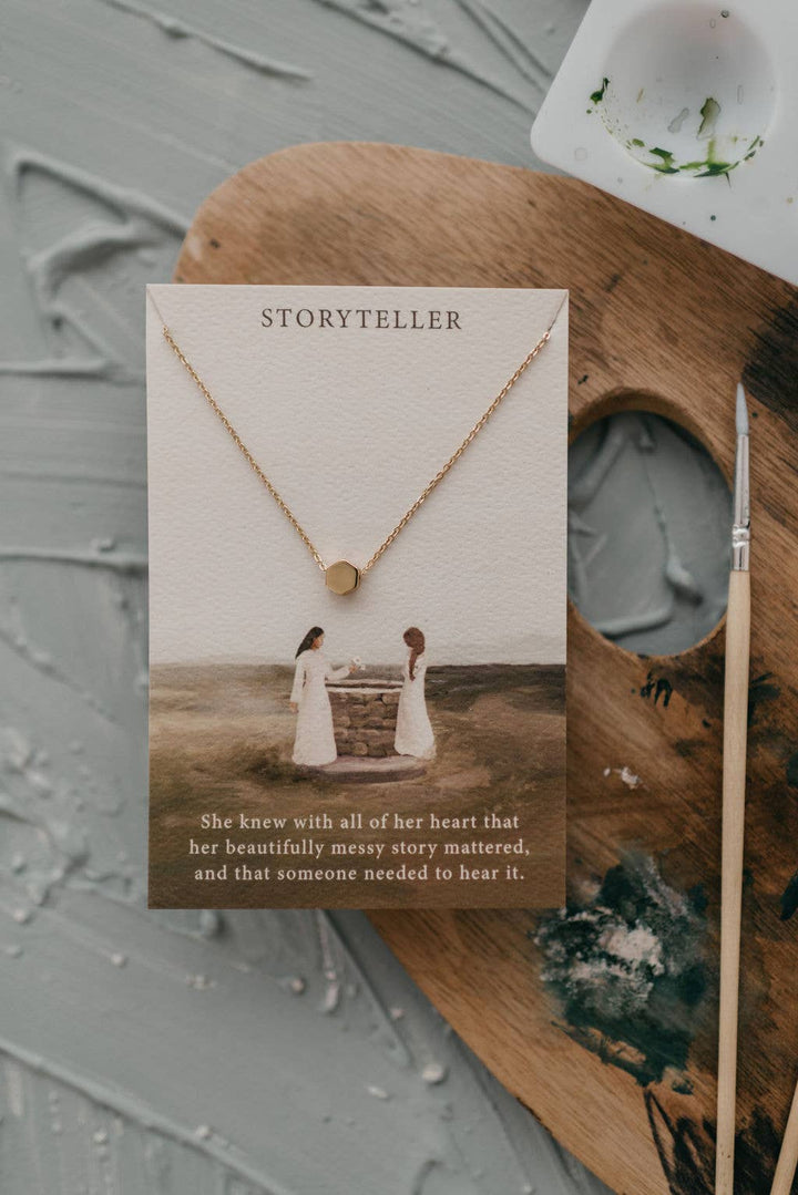 Story Teller| Christian Necklace | Minimal Jewelry | Romans