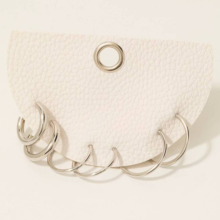 3Pc Dainty Tube Hoop Earrings Set