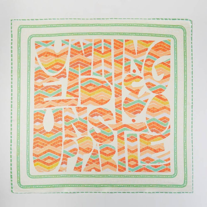 Abstract Tribal Print Square Bandana Scarf