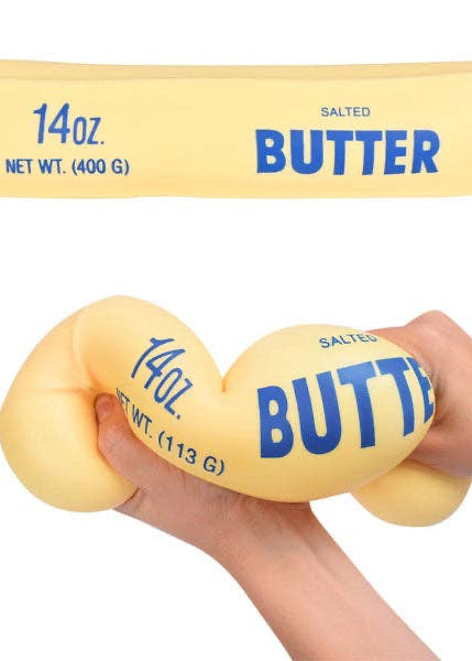 Giant Salted Butter Stick 10" Slow-Rise Squishy Fidget Toy (1pc)