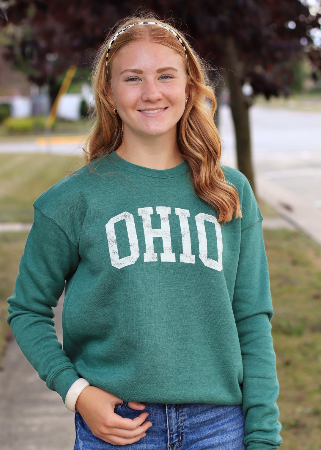 OHIO Graphic Sweatshirt Heather Forest