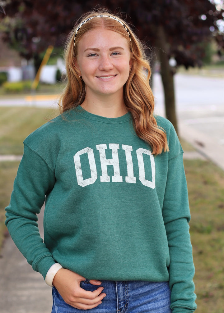 OHIO Graphic Sweatshirt Heather Forest