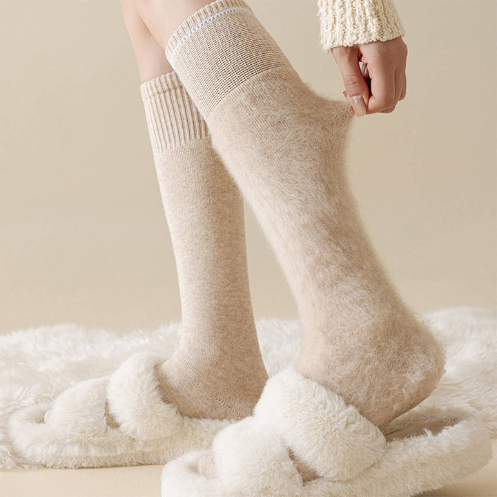 Thermal Fuzzy Wool Knee-High Winter Snow