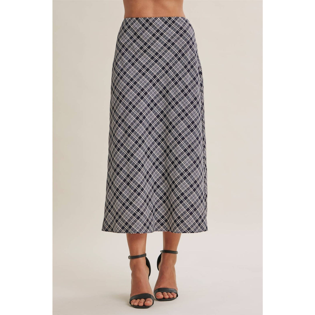 The Blair Plaid Midi Skirt
