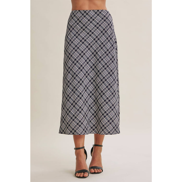 The Blair Plaid Midi Skirt