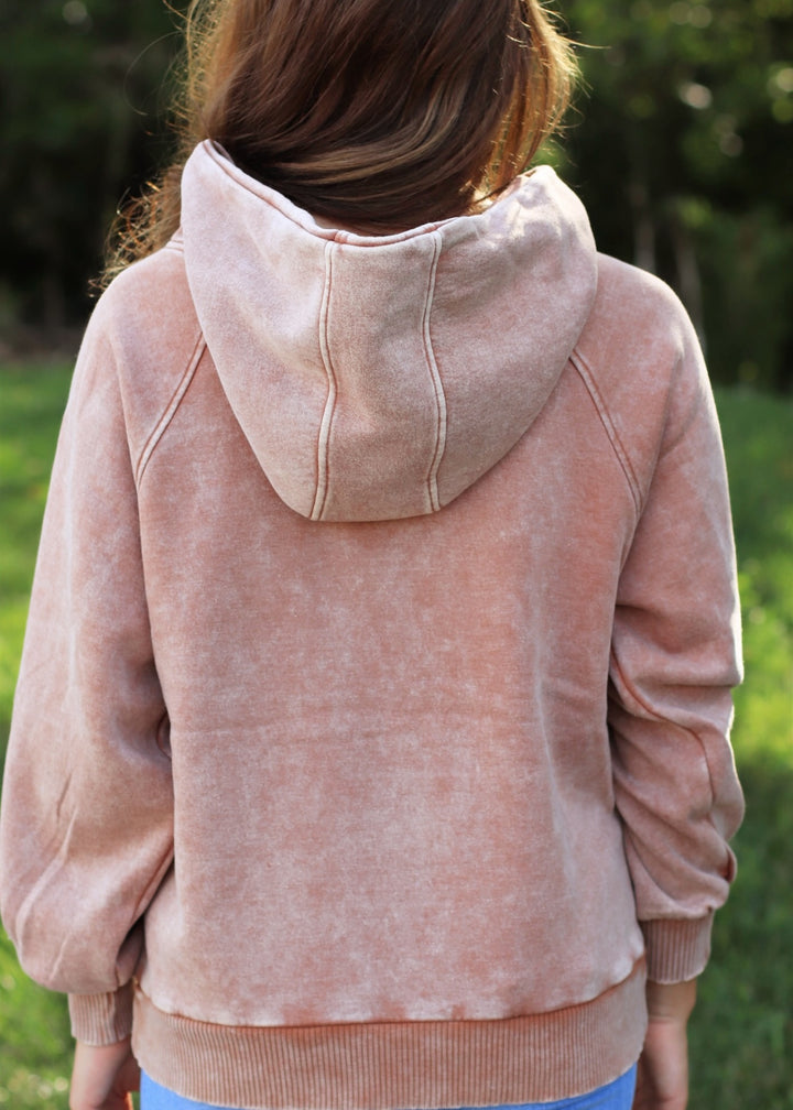 Autumn Rust Acid Wash Fleece Oversized