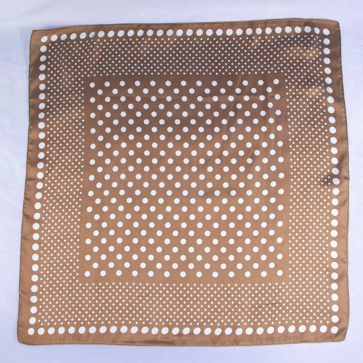Ombre Polka Dot Print Satin Square Scarf