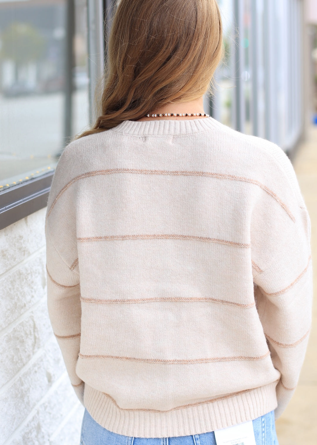 Fine Line Stripe Cardigan