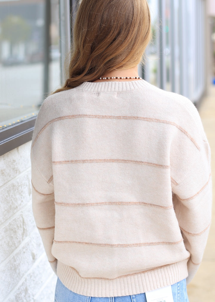 Fine Line Stripe Cardigan