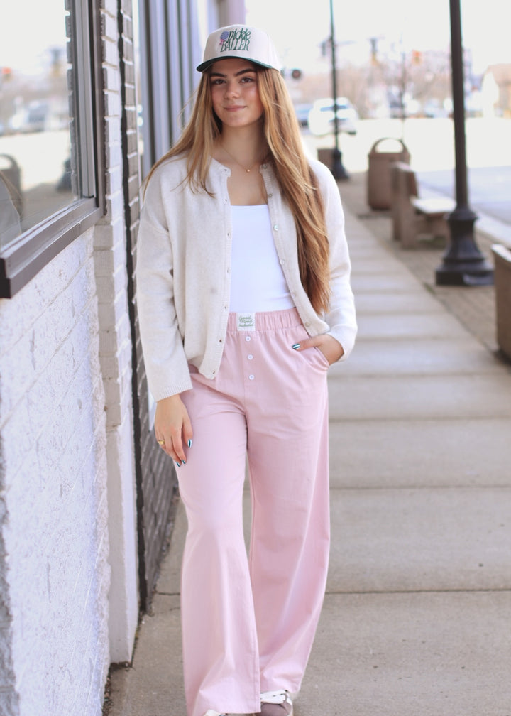 RESTOCK Ivory Ease Crew Neck Sweater Cardigan