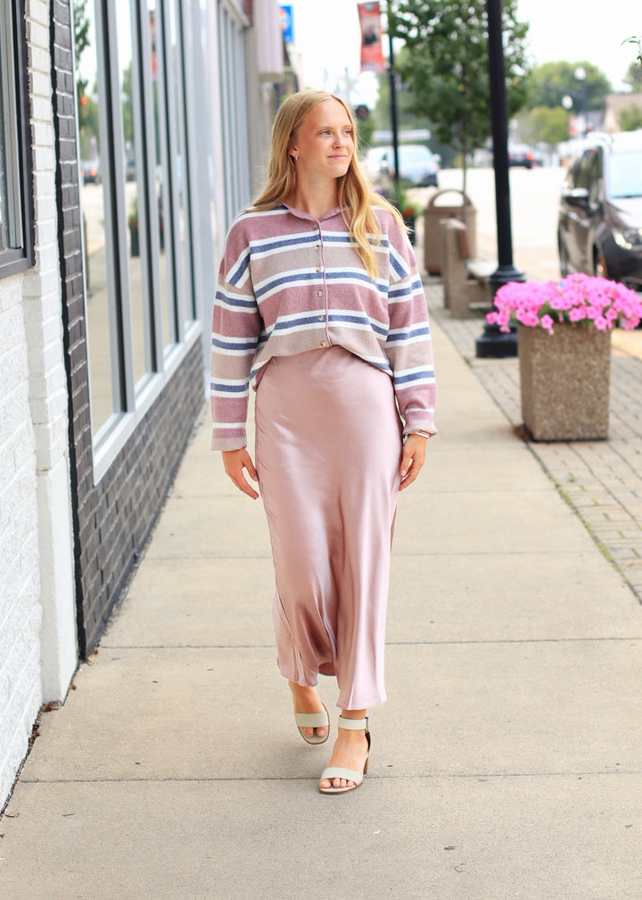 Moonlit Satin Maxi Skirt