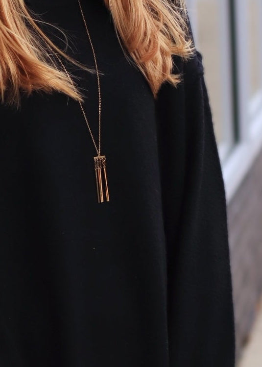 CLEARANCE FINAL SALE Golden Drape Necklace (14K)