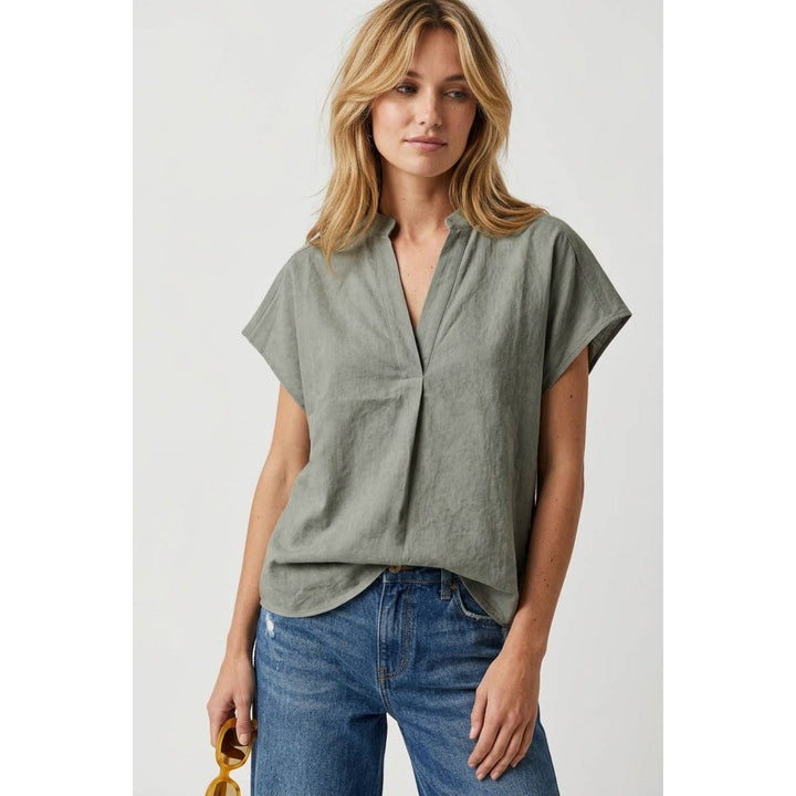 Soft Matte Drop Shoulder Blouse