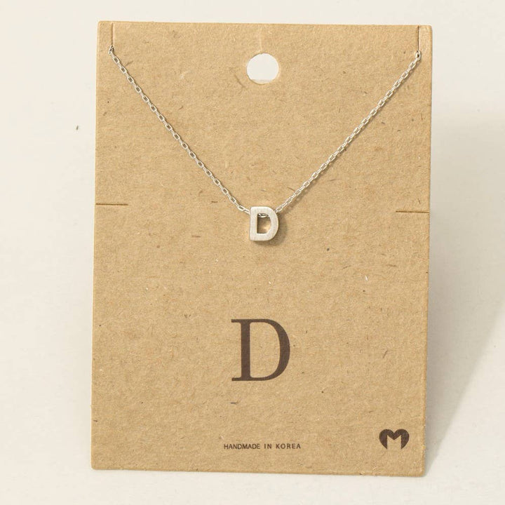 Initial Pendant Necklace