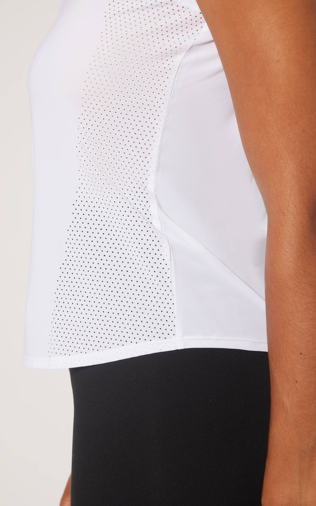 The Open Back Tank in White