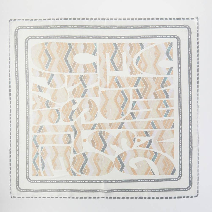 Abstract Tribal Print Square Bandana Scarf