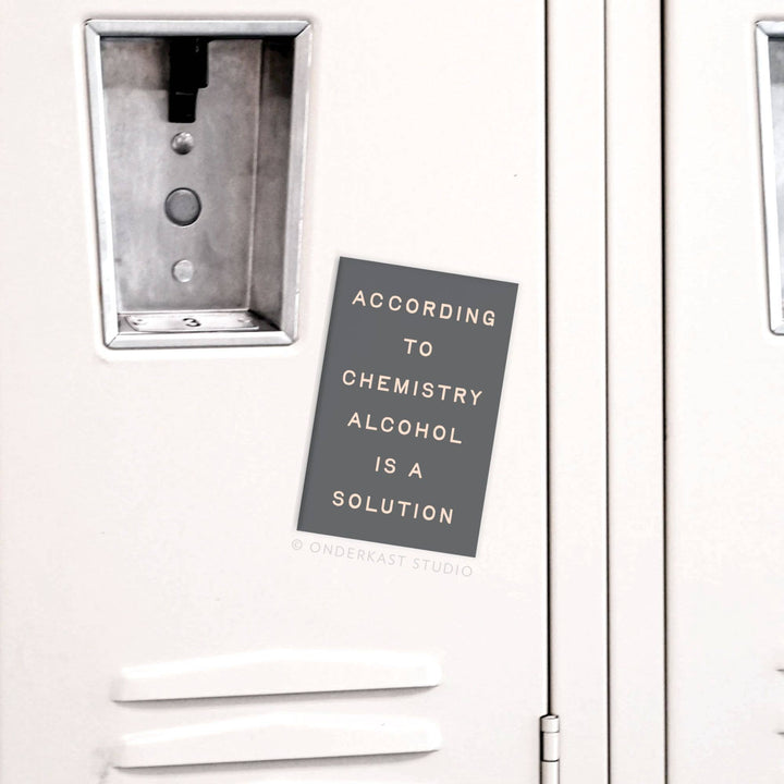 Alcohol Is a Solution Rectangle Magnet
