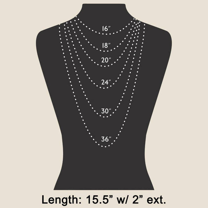 Cz Double Ring Link Pendant Necklace