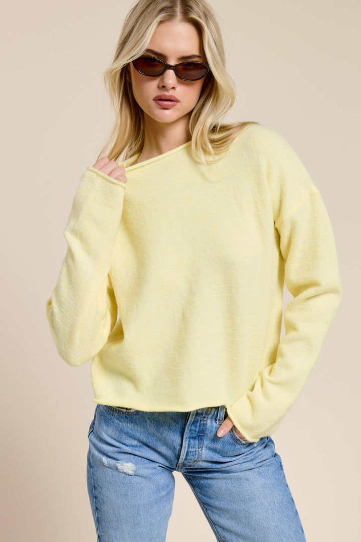 The Winnie Pullover Sweater in Butter