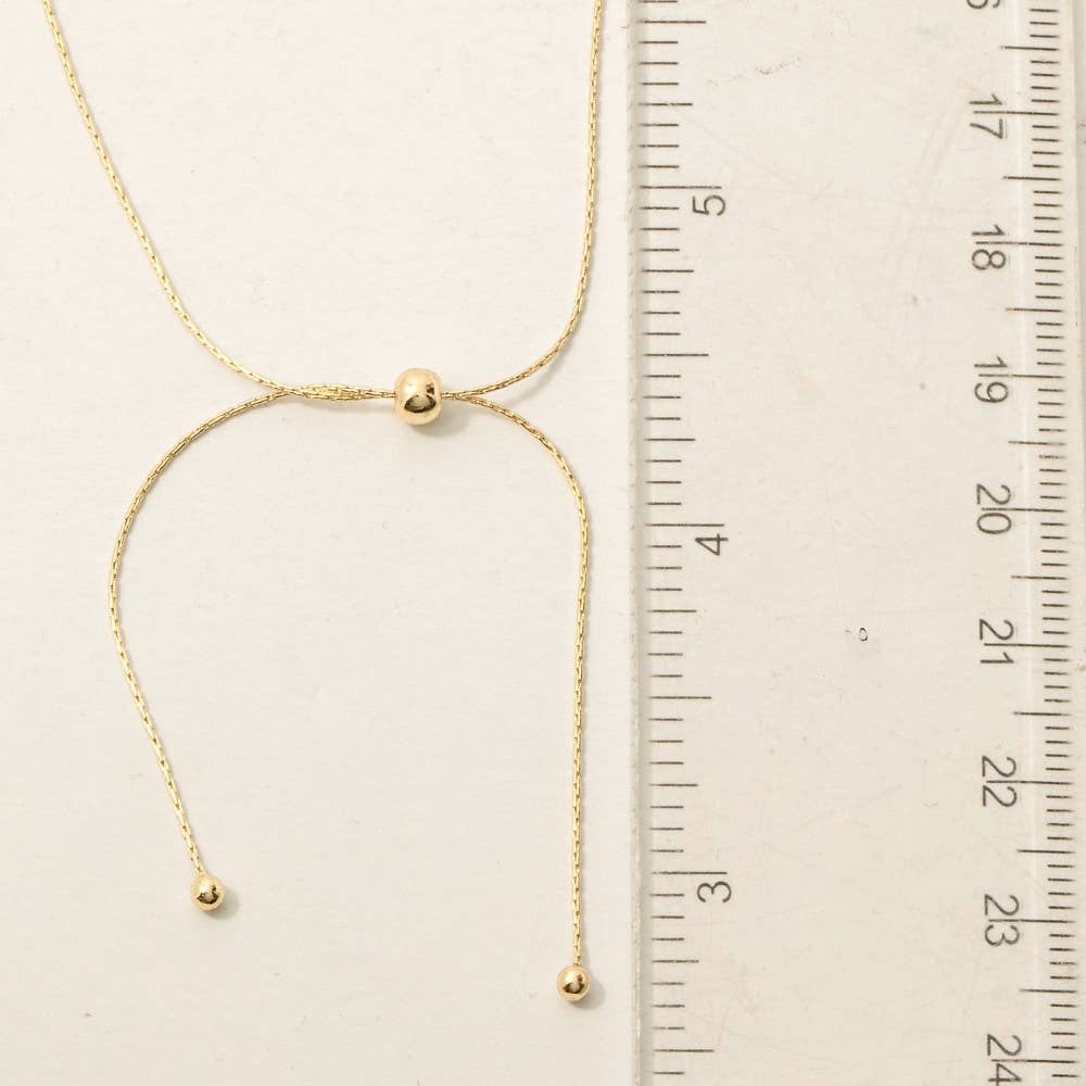 Dainty Chain Adjustable Knot Necklace