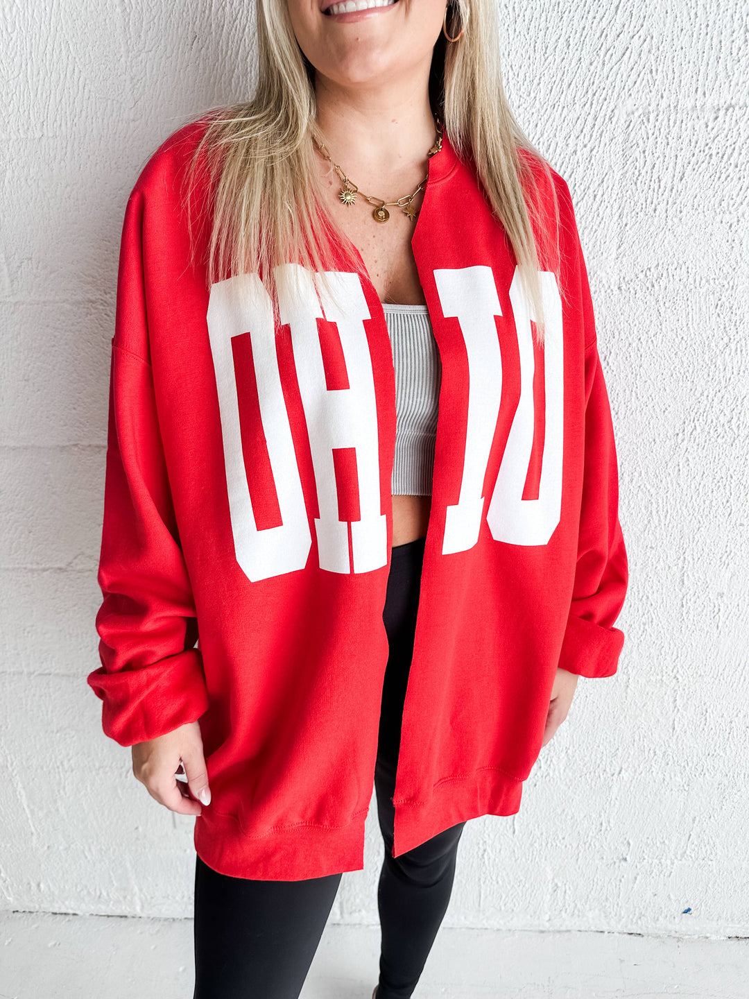 RED OHIO cardigan