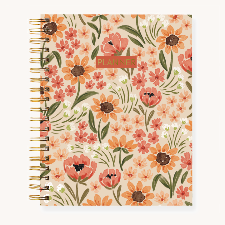 Floral Undated Planner