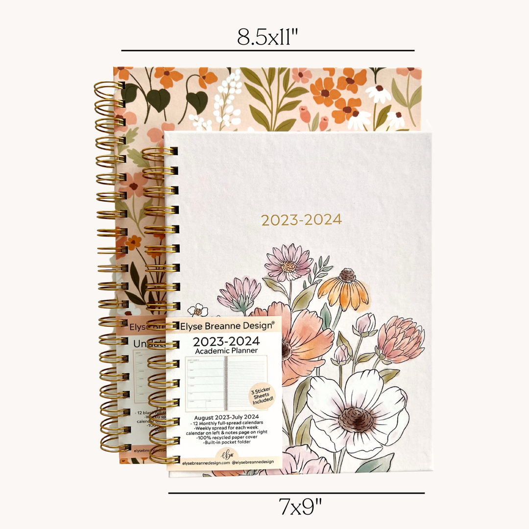 Floral Undated Planner