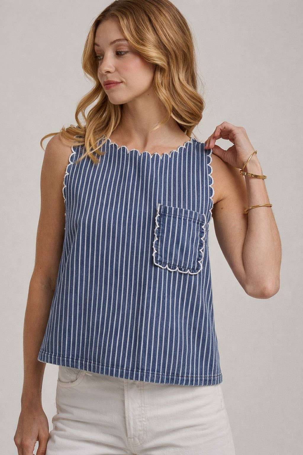 The County Line Top in Denim 🤍