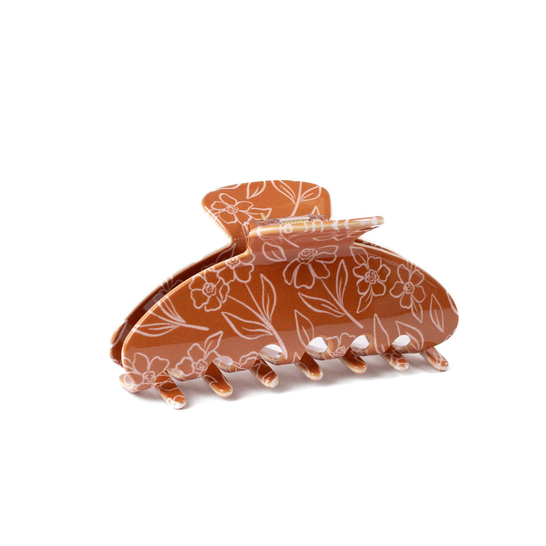 Floral Claw Clip