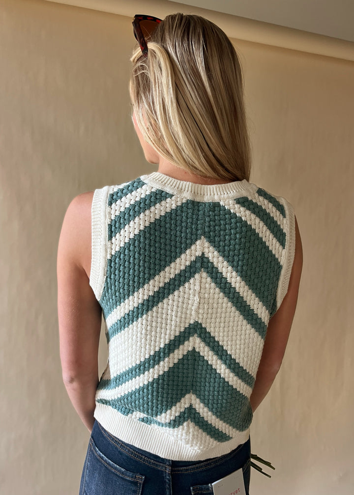 Lilly Chevron Sweater Vest