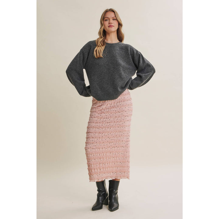 Autumn Gingham Back Sweater