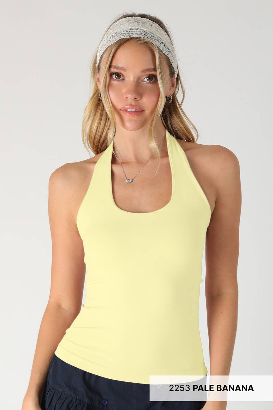 Clean Line Halter Top in French Roast Brown