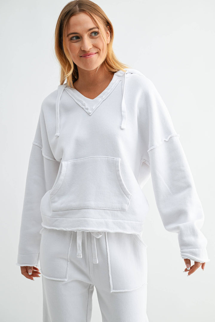 Malibu Air Cotton Hoodie in White