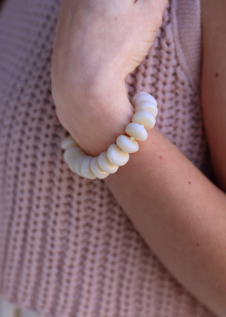 Natural Stone Beaded Bracelet – Natural