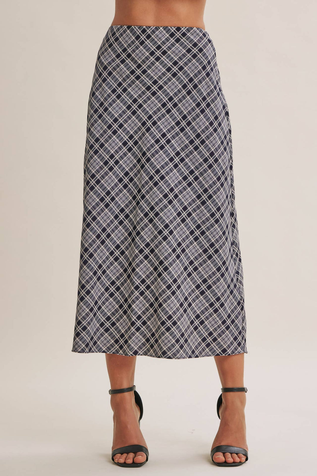 The Blair Plaid Midi Skirt