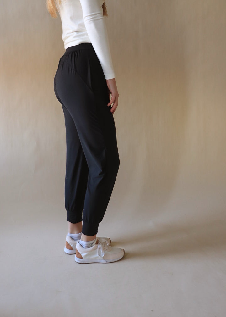 Butter Soft Joggers in Black