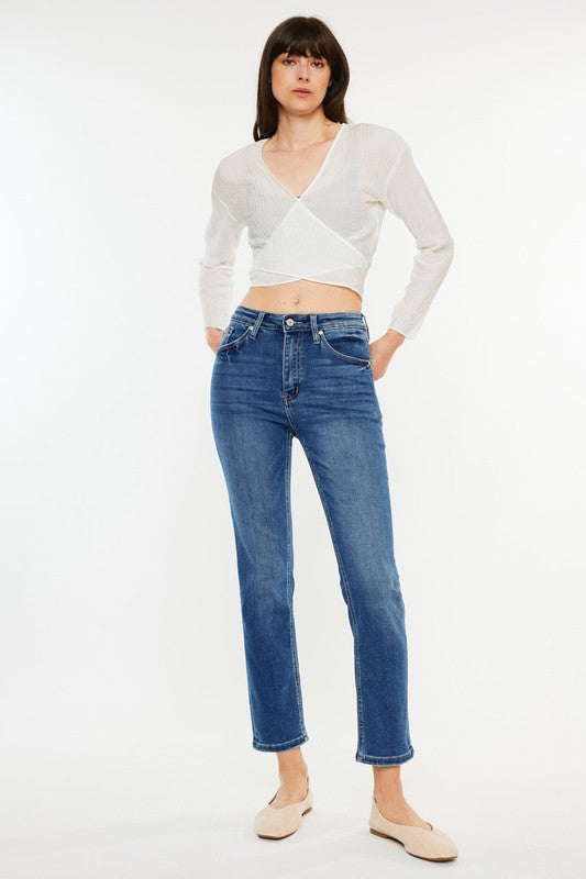 CLEARANCE FINAL SALE  Sara High Rise Slim Straight Denim