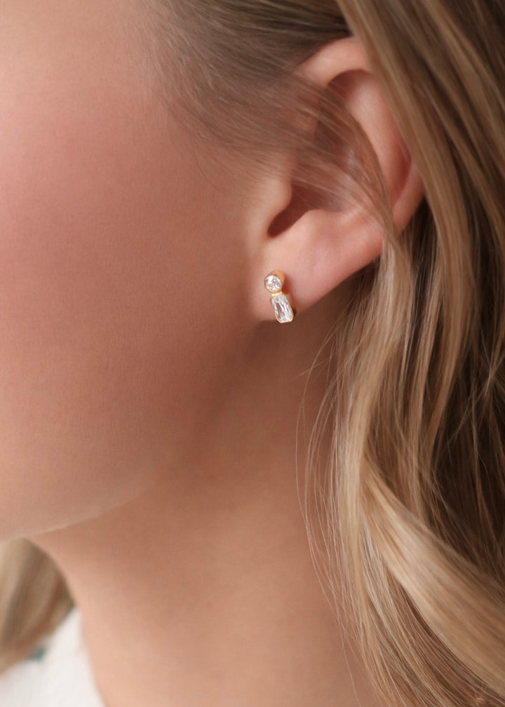 Zaid 18K Gold Non-Tarnish Mini CZ Stud