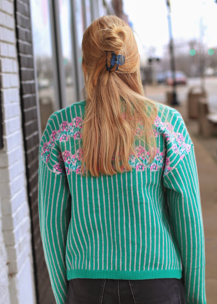 The Winslow Floral Knit Cardigan