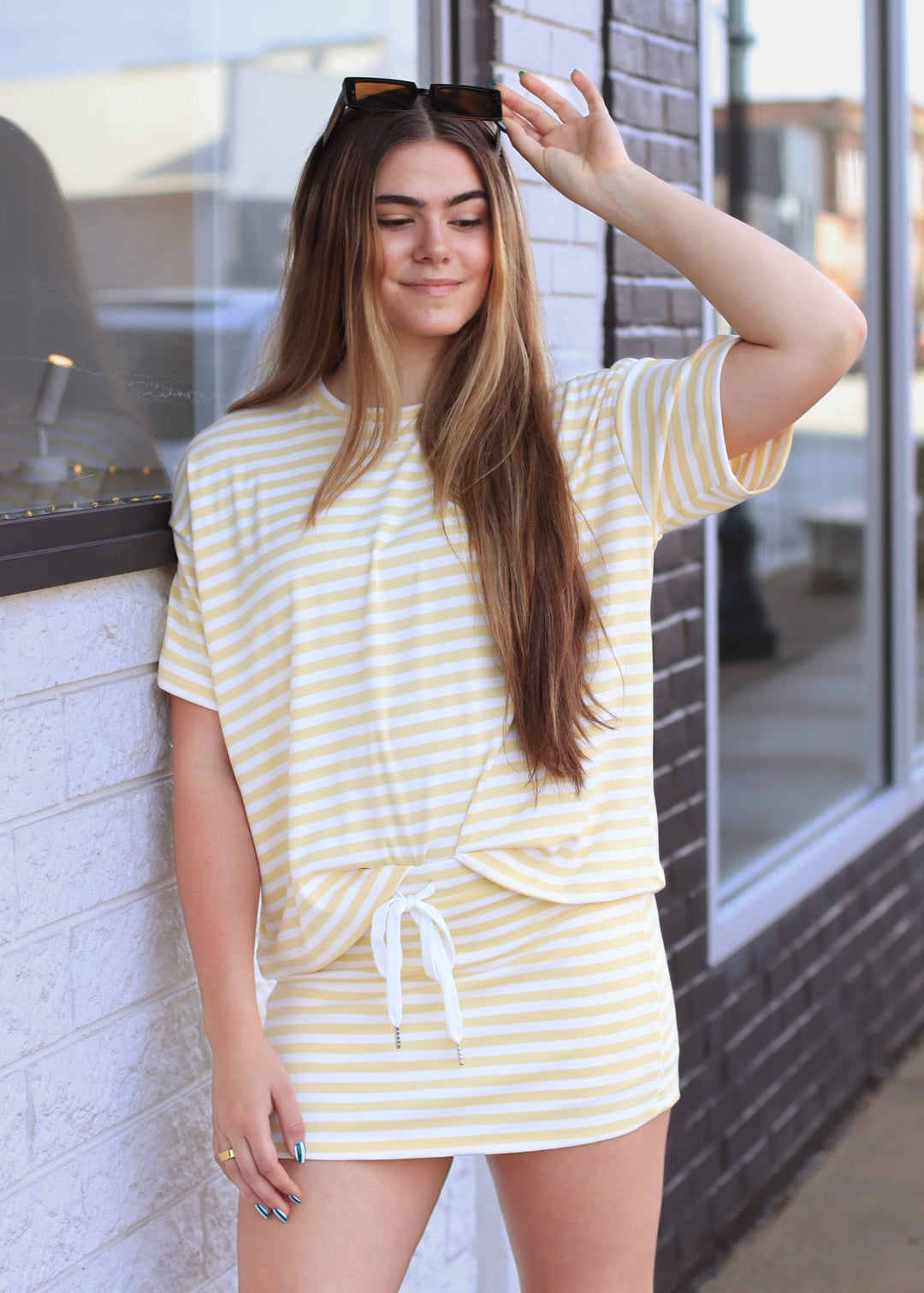 The Buttercream Stripe Skort