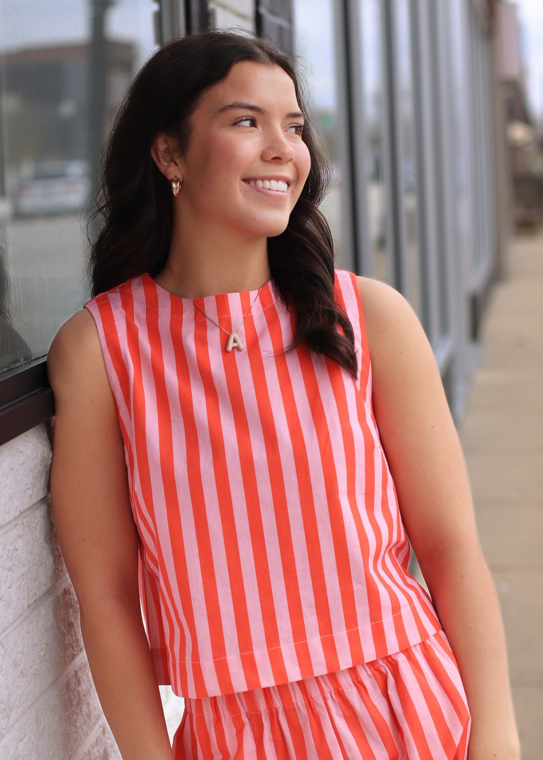 The Sunlit Stripe Tank